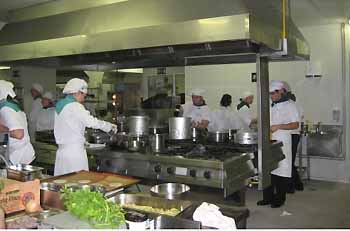 Cocina de la Escuela de Hostelería de Santo Domingo de la Calzada